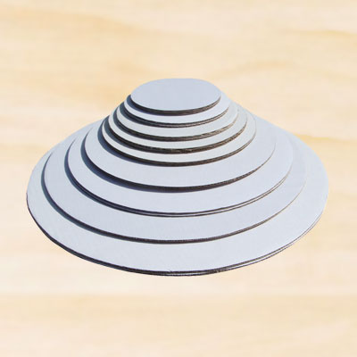 Cake Board / Base(MDF) Plus Golden Cake Base